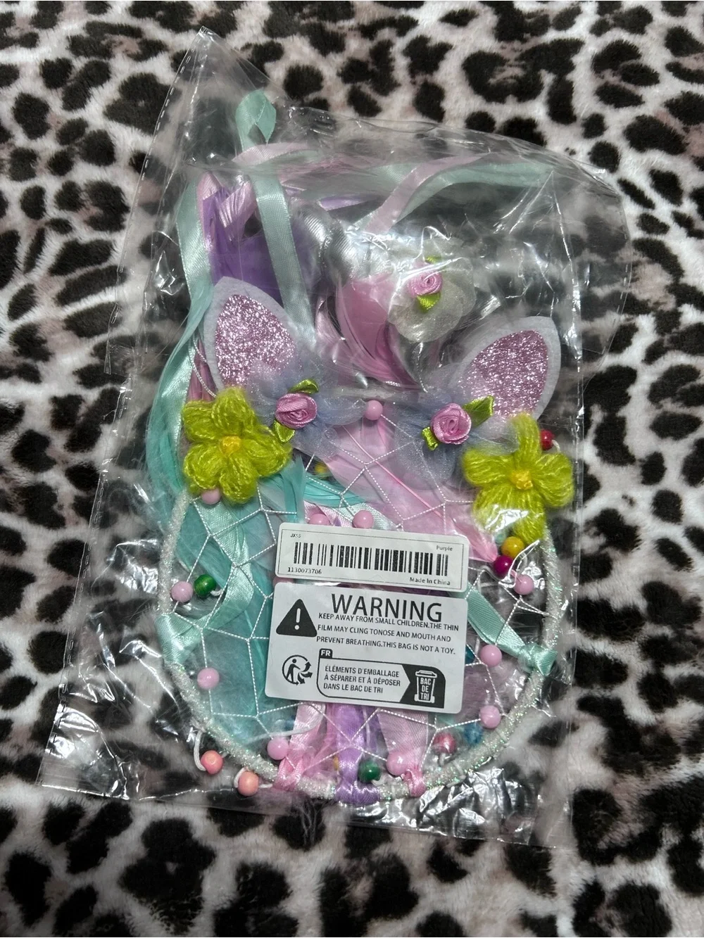 1PC Pastel Floral Glitter Unicorn Rainbow Dreamcatcher
